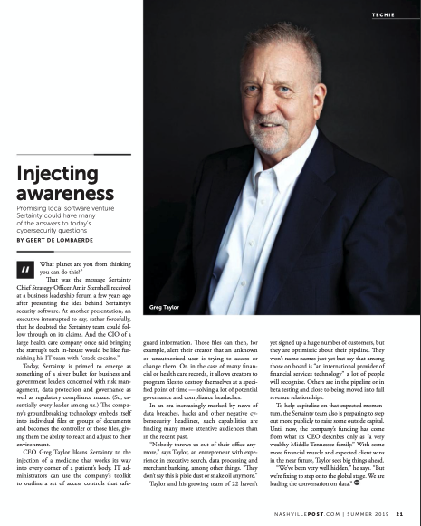 Nashville Post – Injecting Awareness