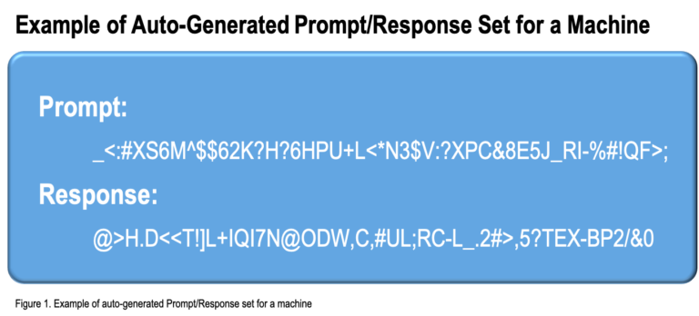 example of auto-generated prompt/response set for a machine